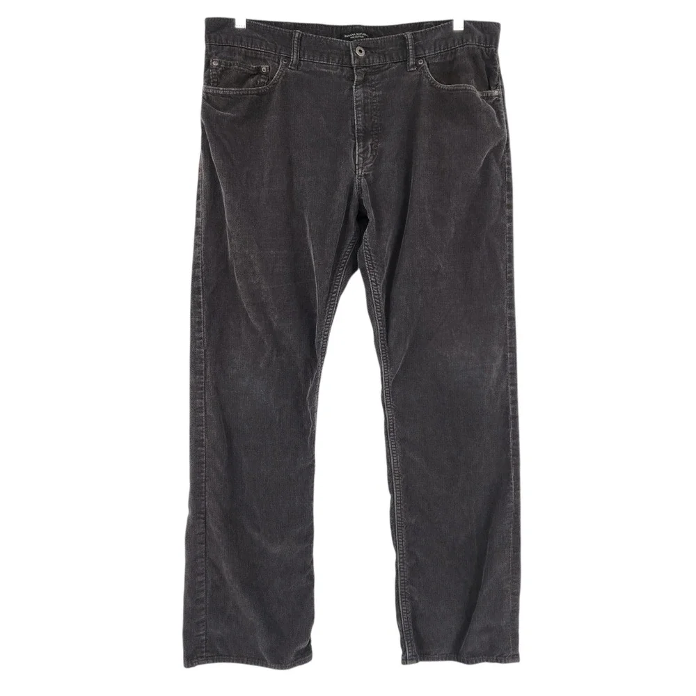 Banana Republic Pima Cotton Corduroy Pants 38x32 Mens Dark‎ Gray 969800-01 2014